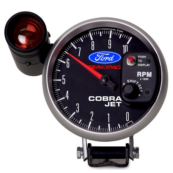 5" PEDESTAL TACHOMETER, 0-10,000 RPM, FORD RACING